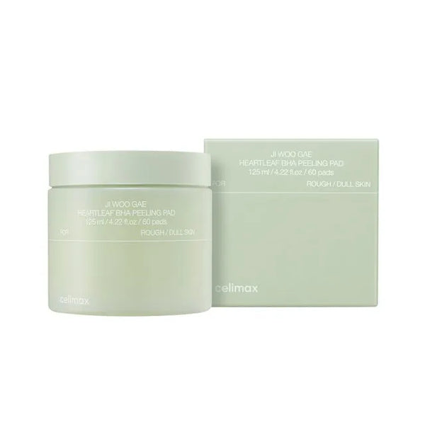 JIWOOGAE Heartleaf BHA Peeling Pad - Tonico Viso in Dischetti